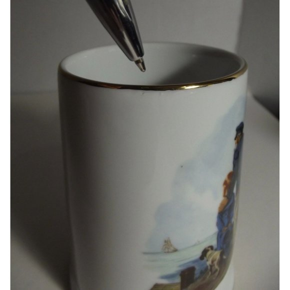 Norman Rockwell Museum 1985 Looking Out to Sea Coffee Mug Cup Art Collection - Picture 2 of 12